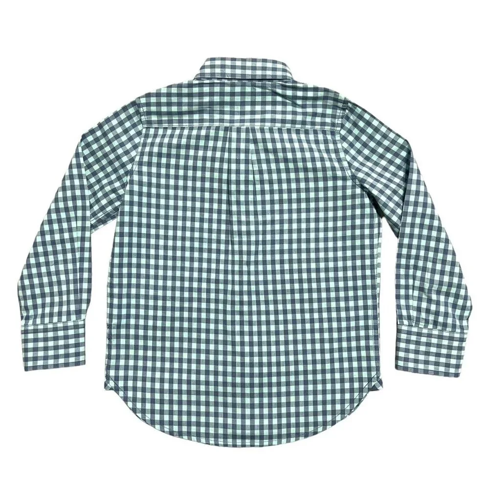 Gap Kids XS Gingham Plaid Button Down Dress Shirt